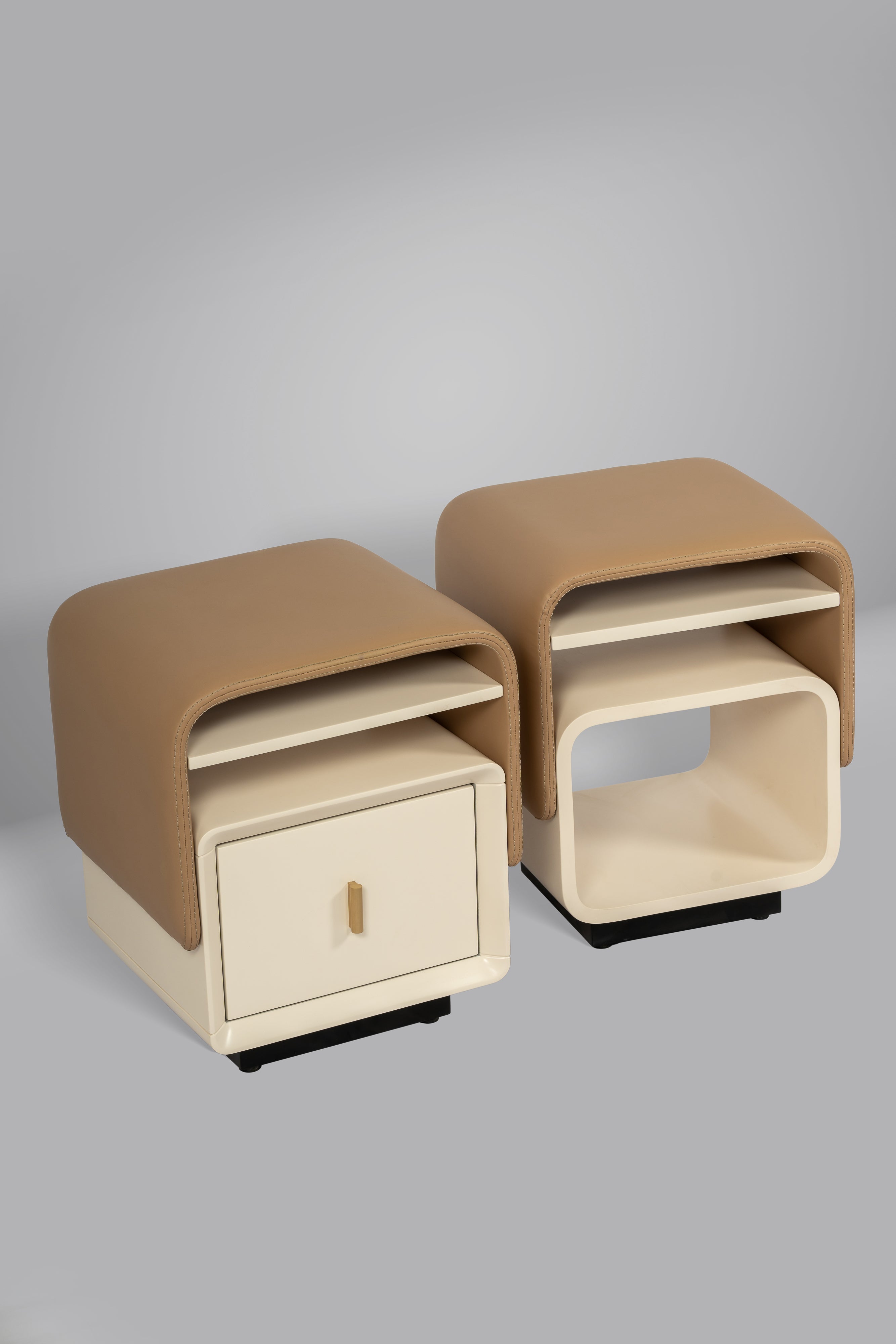 Camel Bedside Table