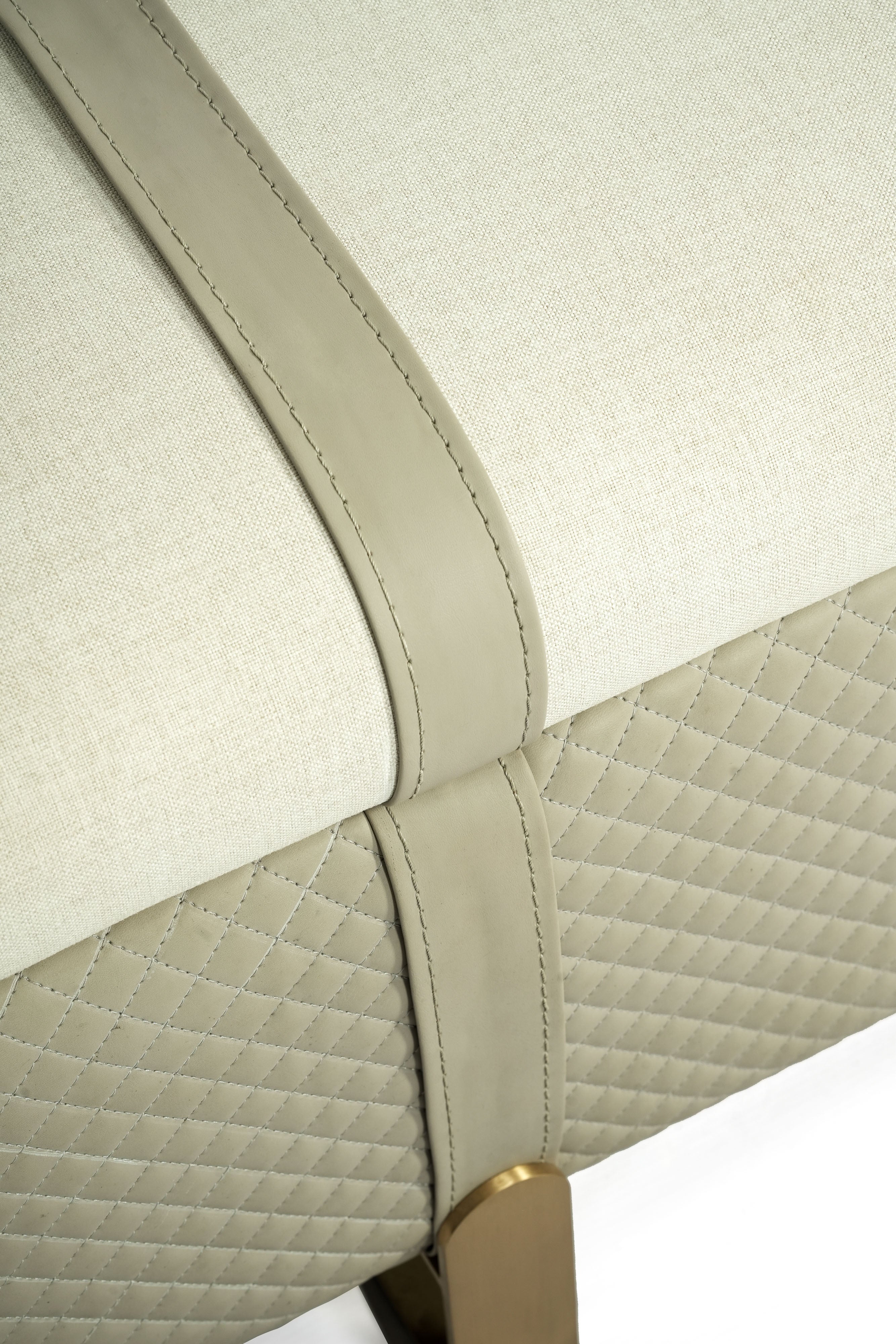 Sand Ottoman with Hydraulic Storage