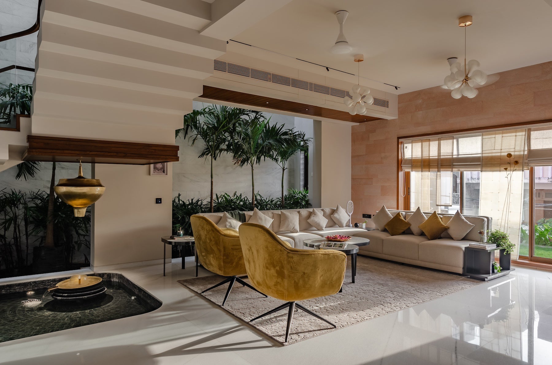 modern living room furniture wooden - Story by Maanavi Homes