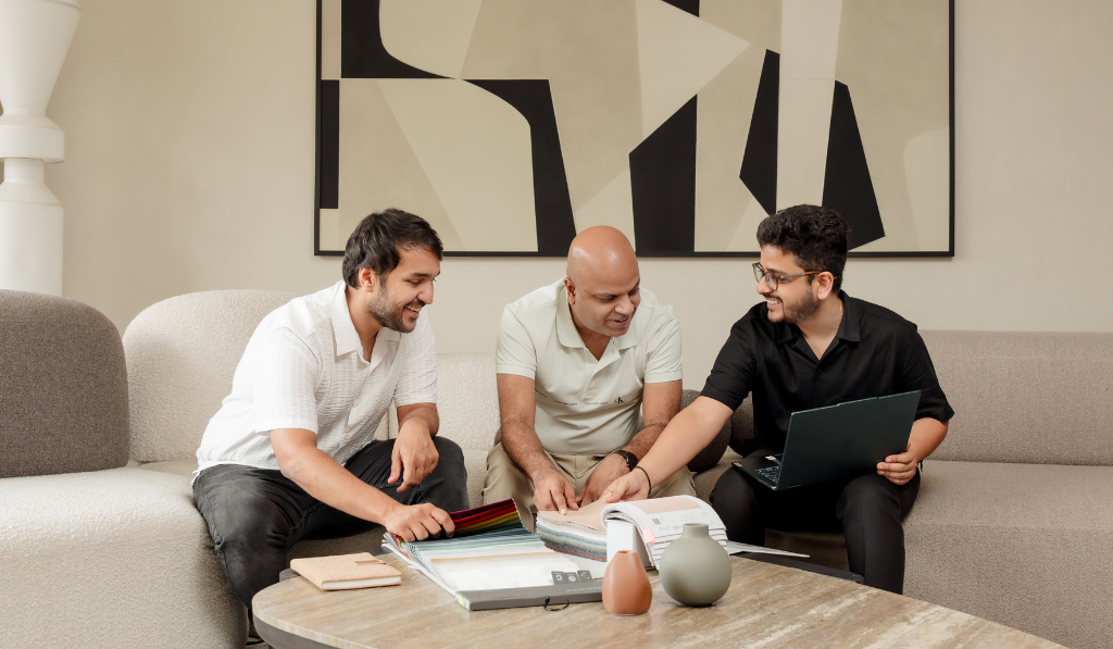 Maanavi Homes Co-Founders | Mr. Vivek Agarwal, Mr. Aman Bansal, Mr. Abhishek Agarwal