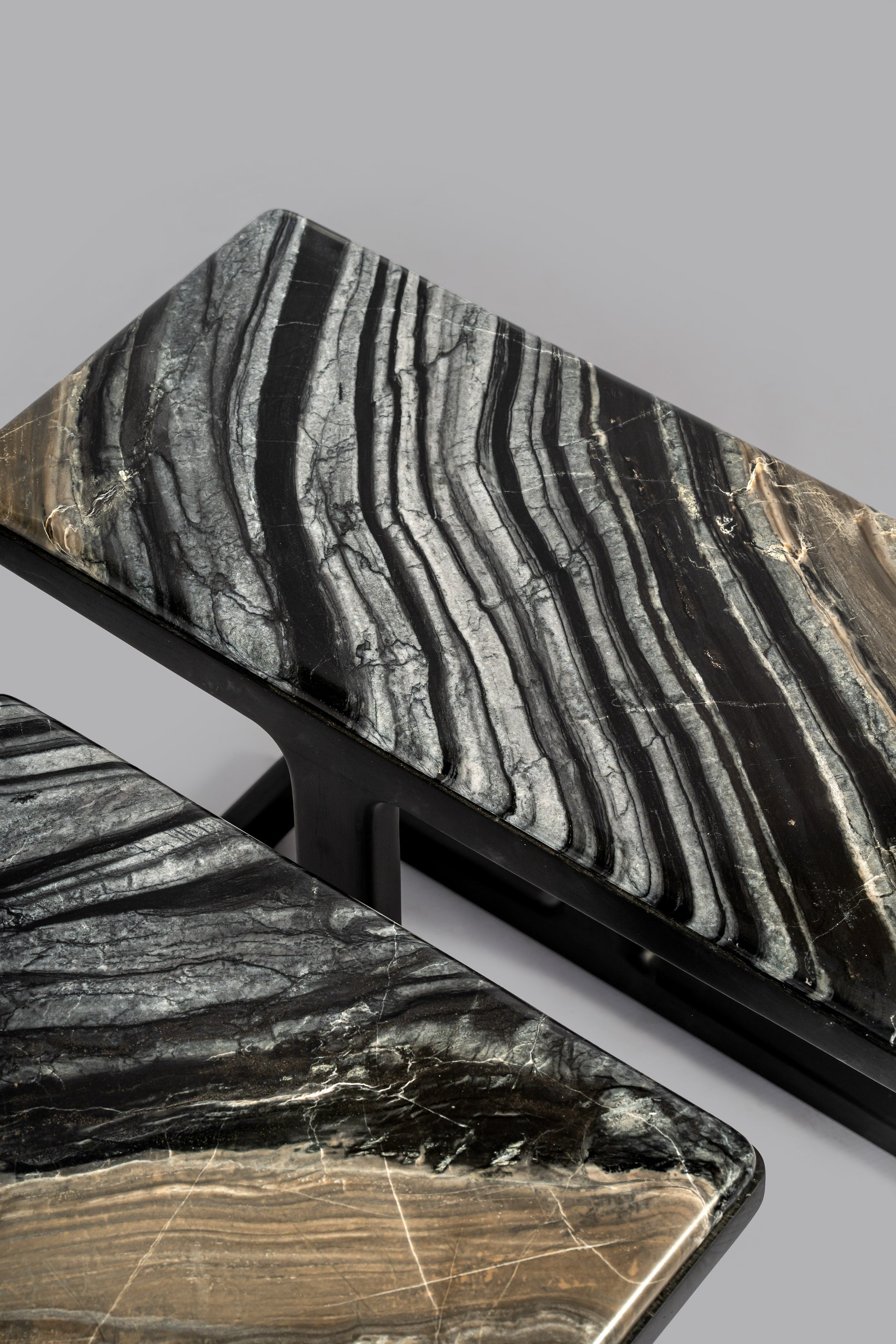 Modern Marble Swirl Side Table | Maanavi Homes